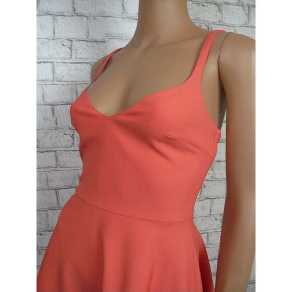 $365 Elizabeth and James Peach Bellini Delia Fit & Flare Canvas Dress 4 NWT - Picture 9 of 12